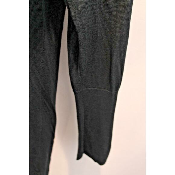 Soma Rayon Open Cardigan Sweater Womens size L Black Sequin Trim Long Sleeve - Picture 4 of 6